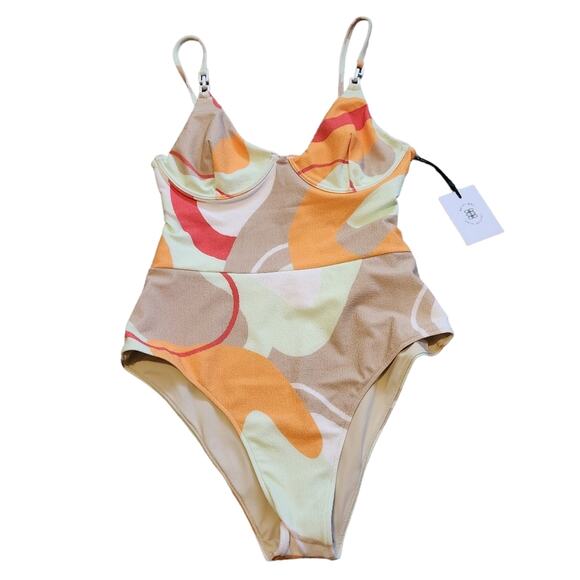 Revel Rey Inez swimsuit in Calder crepe size medium - Picture 3 of 6